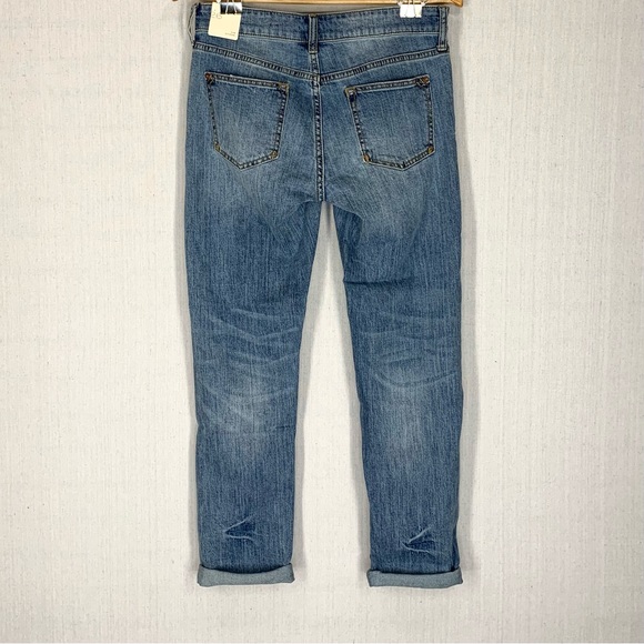Pilcro~Anthropolgie~NWT~Womens Slim Boyfriend Medium Wash Distressed Jeans~Sz 26 - Picture 7 of 15